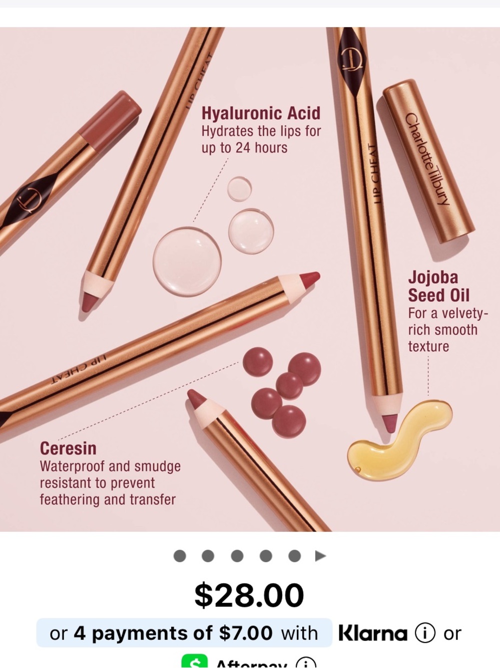 Charlotte Tilbury 90s Pink Lip Cheat Lip Liner - Picture 7 of 9